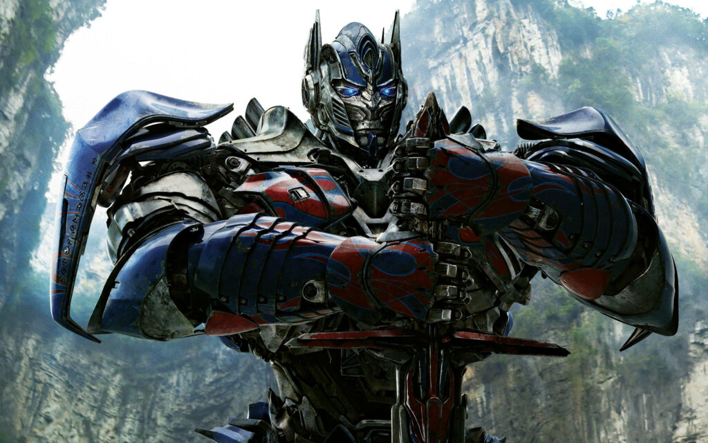 Mountain Majesty: Optimus Prime Takes on the Transformers 4 World in Stunning Wallpaper Image