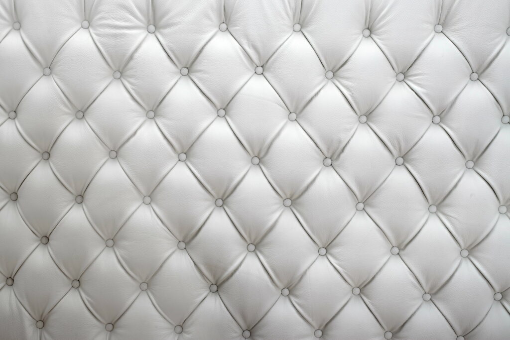 Leather Sofa on White Mattress: A Textured 5K Wallpaper Background Photo