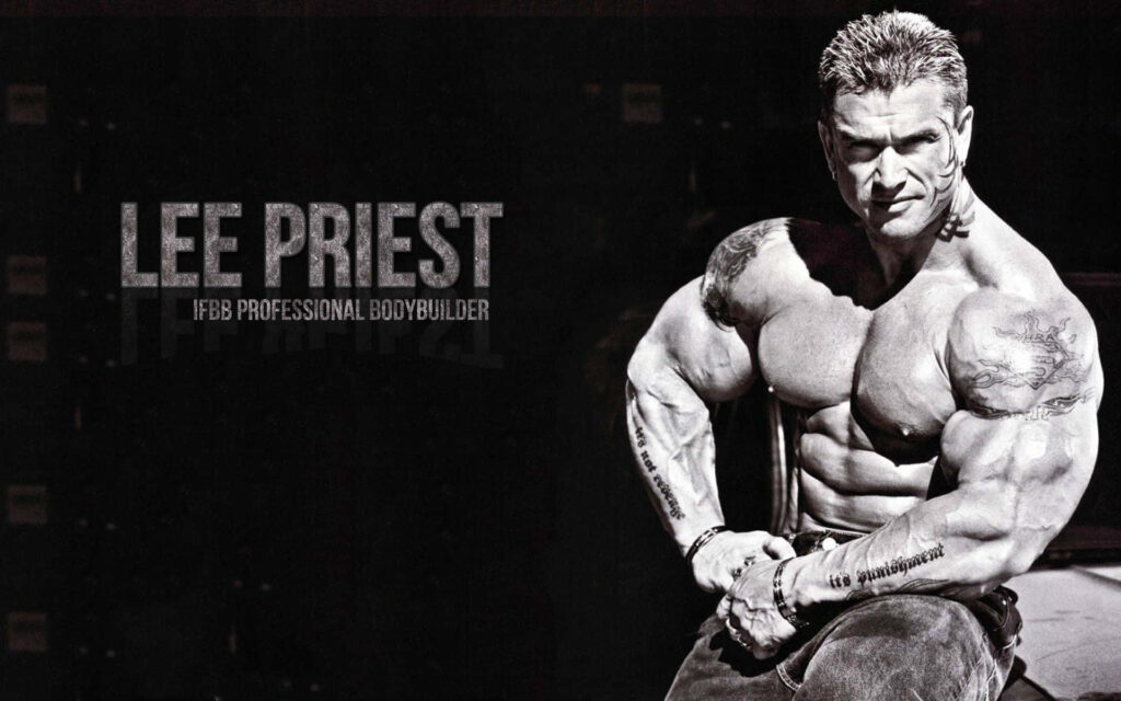 Lee Priest IFBB pro bodybuilder showing muscular physique dedication to strength training wallpaper