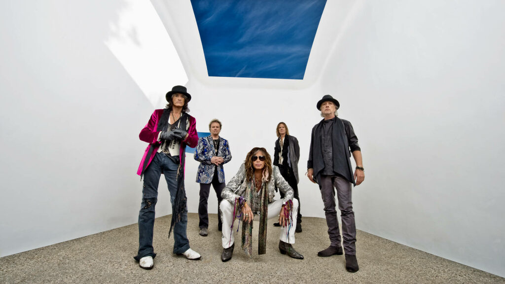 Aerosmith Classic Band Photoshoot Wallpaper: Iconic Style & Spirit