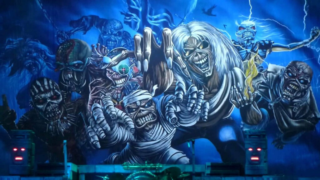 Killer Visions: Captivating Iron Maiden Wallpaper in HD
