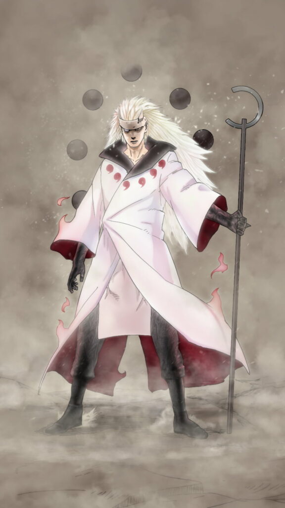 Power Unleashed: Madara Uchiha's Epic Anime Transformation Wallpaper