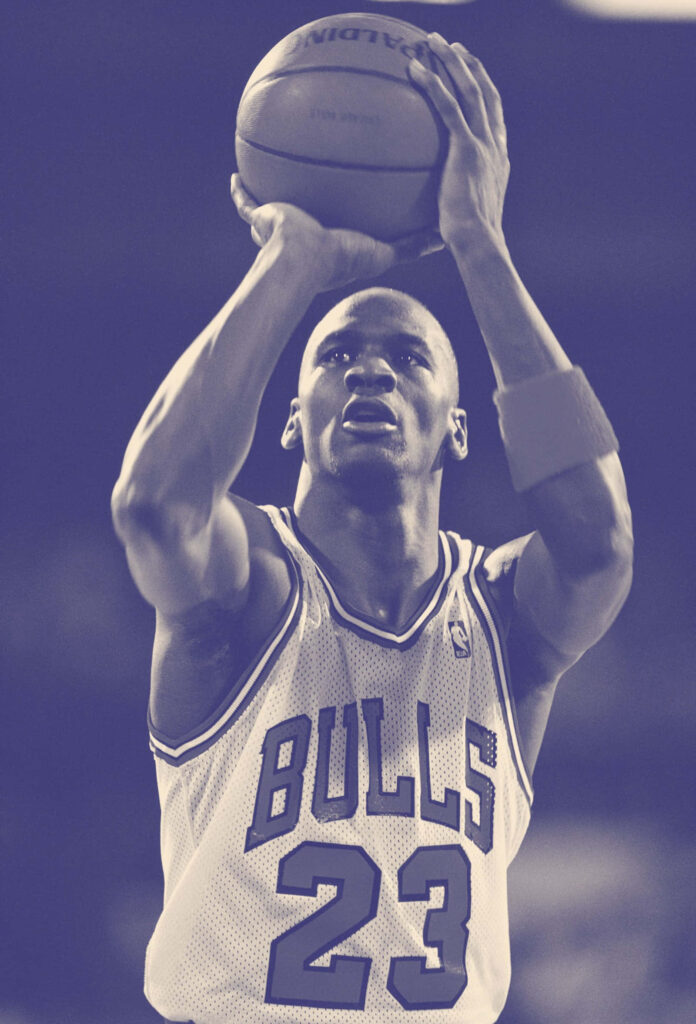 Legendary Michael Jordan: The Unforgettable Icon of Basketball Power and Excellence Wallpaper