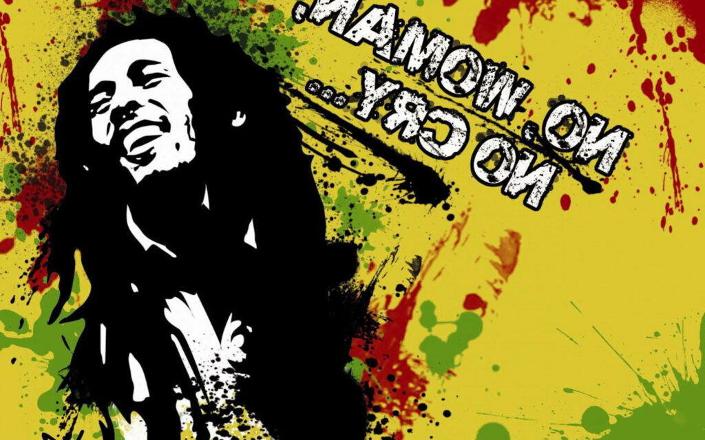 Melodious Maestro: Captivating QHD Wallpaper of Bob Marley, the Iconic Male Singer