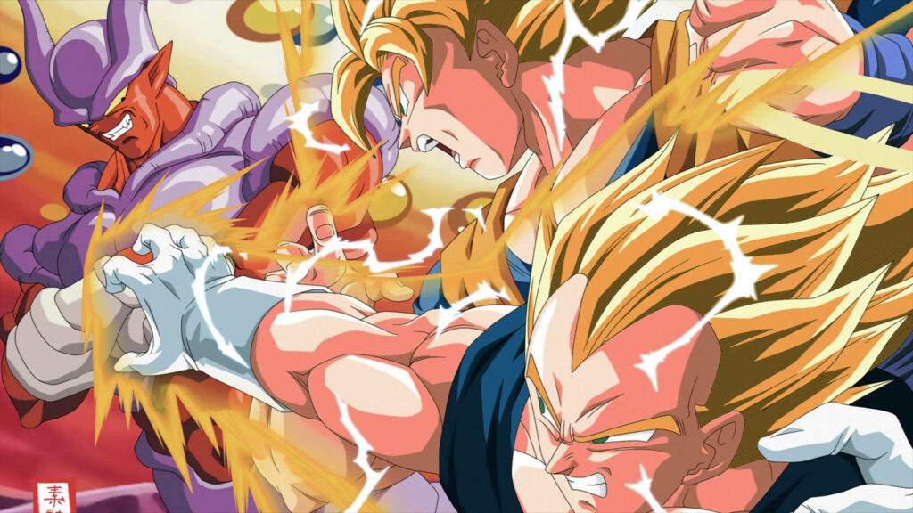 Dragon Ball Z Epic Battle: Goku Takes on Villains in Stunning Wallpaper