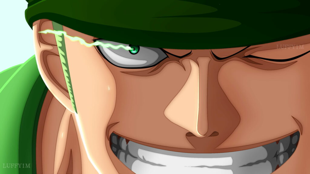 Roronoa Zoro from One Piece: Epic Anime Warrior in Stunning QHD Wallpaper