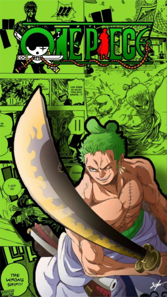 Legendary Swordsman: Zorojuro of Wano - Captivating HD Anime Phone Wallpaper