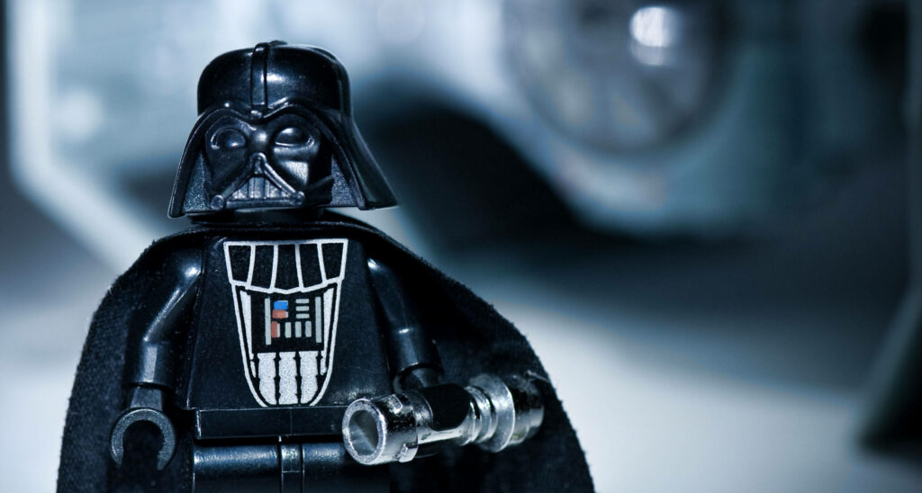 Close-Up Darth Vader Lego Wallpaper: Iconic Design & Details