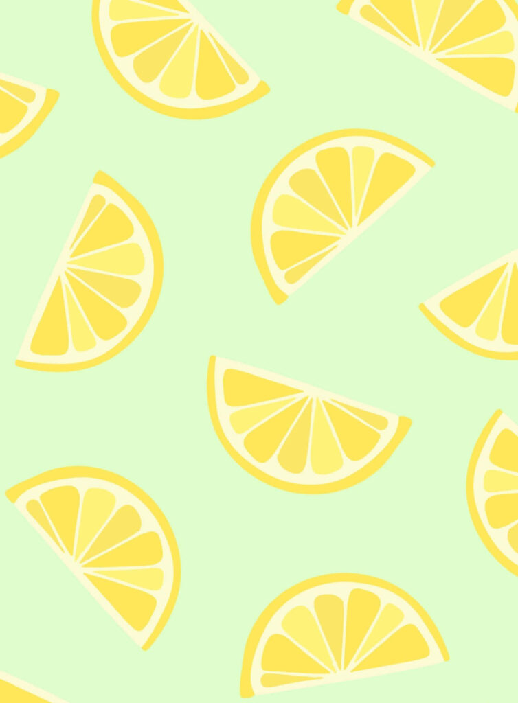Lively Citrus Delight: Lemon-infused iPhone Background Wallpaper