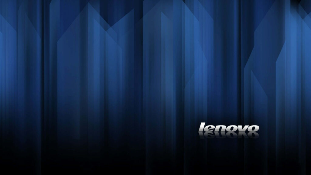 Lenovo's Blue Abstract: A Stunning Desktop Wallpaper Design with the Iconic Logo