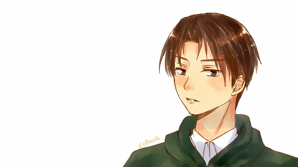 Levi Ackerman Strikes Fear with Intense Gaze - Epic 4K Attack On Titan Anime Wallpaper