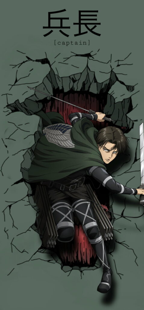 Master of the Survey Corps: Levi Ackerman - Epic HD Anime Wallpaper for Your Phone Background