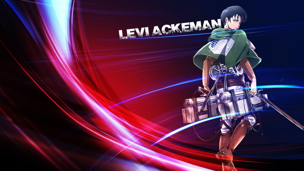 Levi Ackerman: The Unrelenting Titan Slayer - A Captivating HD Wallpaper from Attack On Titan in 1080p