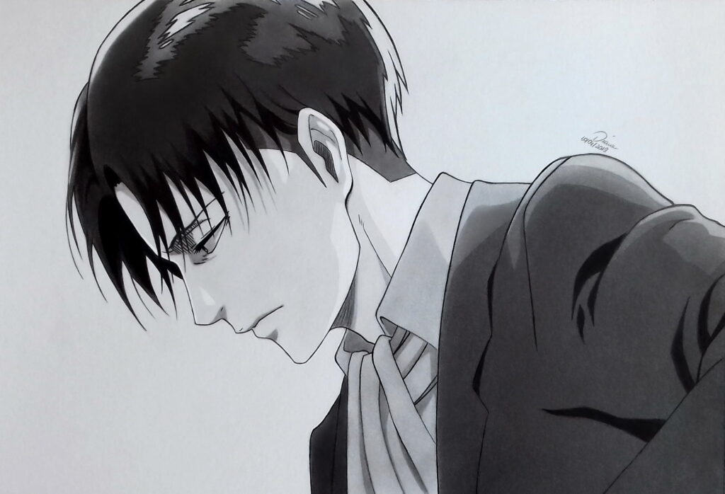 The Unyielding Captain: Levi Ackerman, Guardian of Humanity - QHD Anime Wallpaper
