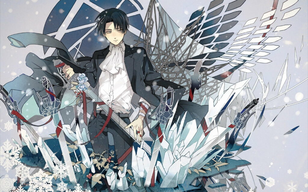 Levi: The Unyielding Titan Slayer - A Captivating HD Wallpaper