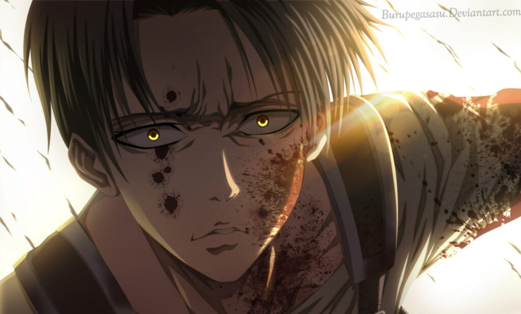 Levi Ackerman: The Elite Soldier in Attack On Titan - A Striking HD Anime Wallpaper