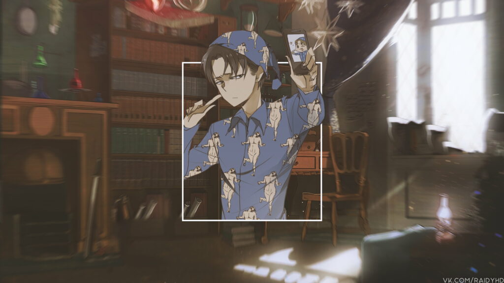 Levi Ackerman: Mighty Titan Slayer in Mesmerizing 4K Anime Art Wallpaper