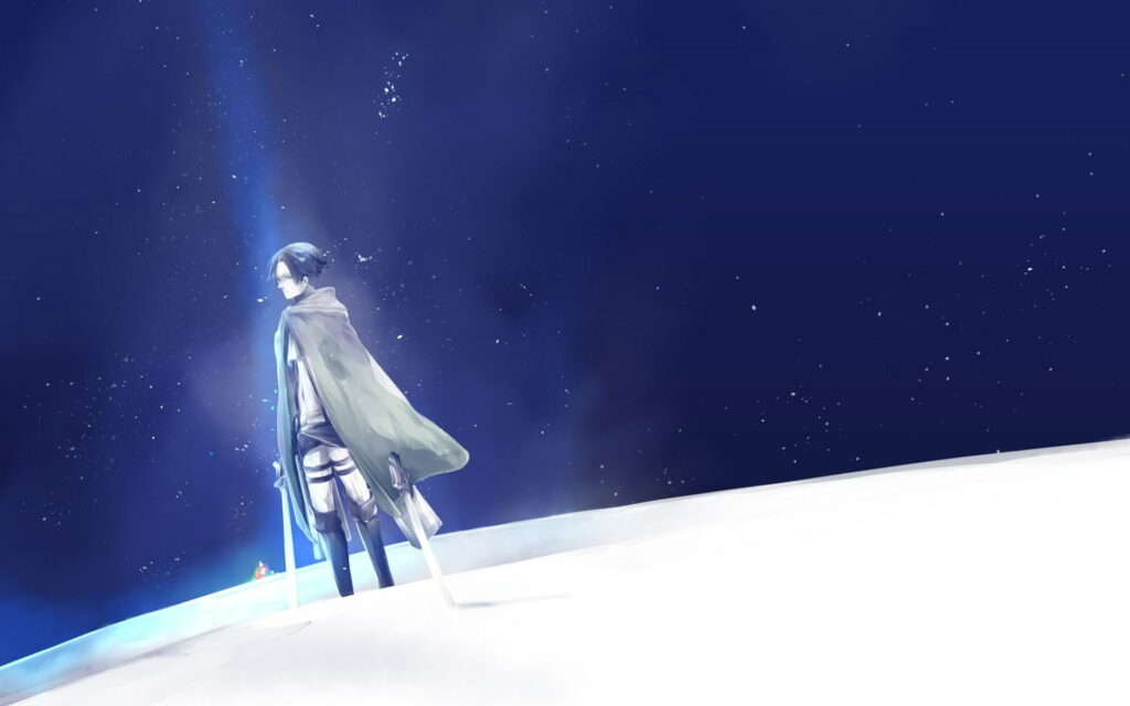The Ice Wielder: Levi Ackerman Embraces the Cold in Stunning HD Anime Wallpaper