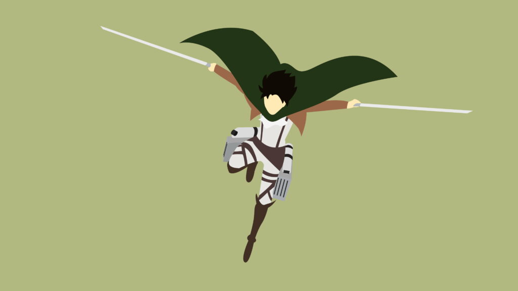 Levi Ackerman: Indomitable Force Amidst Titan Onslaught Wallpaper