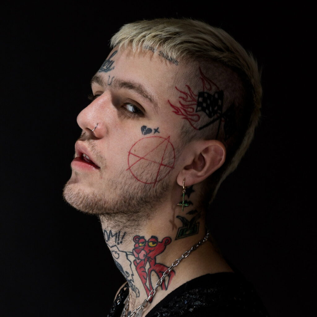 Ethereal Melodies: Captivating HD Wallpaper of the Iconic Singer LiL Peep