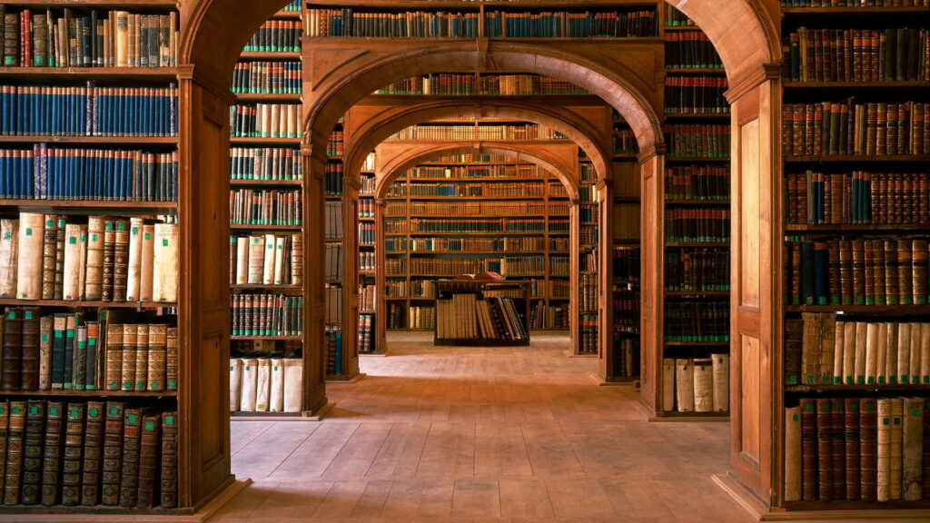 Library Treasures: A Stunning Assortment of Books in HD Wallpaper Background Photo