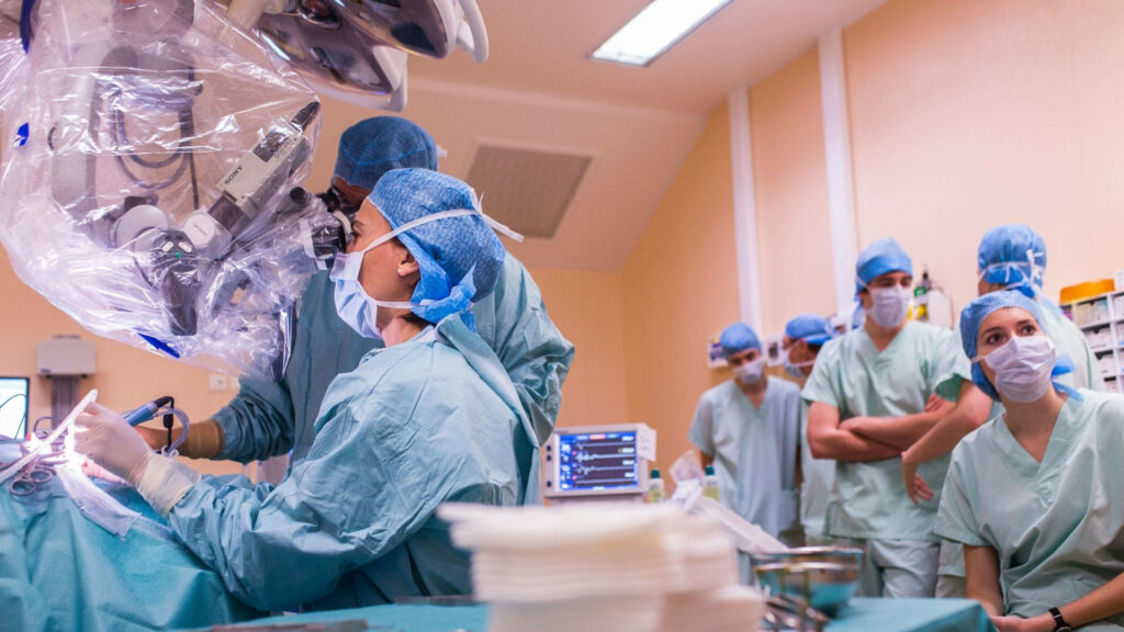 Intensive Care Chronicles: Surgeons in Action inside Operating Theater Wallpaper