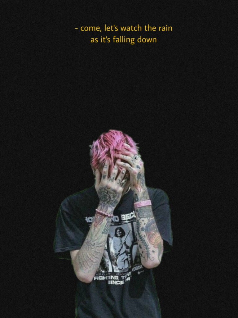 Dreamy Lil Peep: A Vibrant HD Phone Wallpaper Displaying the Sensational Style of Lil Peep