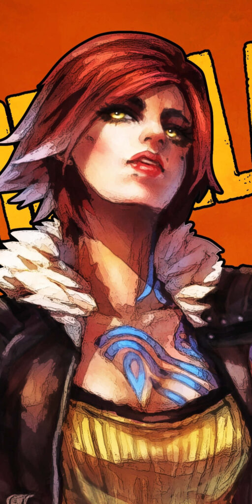 Powerful Lilith Siren from Borderlands 3 in vibrant background Wallpaper