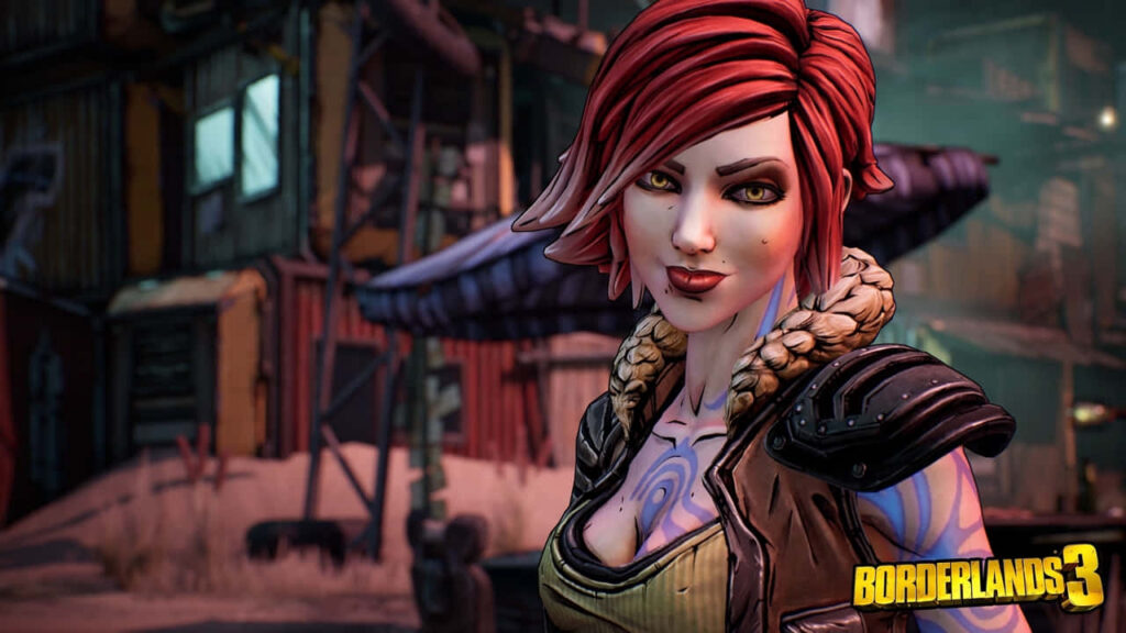 Borderlands 3 Lilith Wallpaper: Crimson-haired Siren in Action