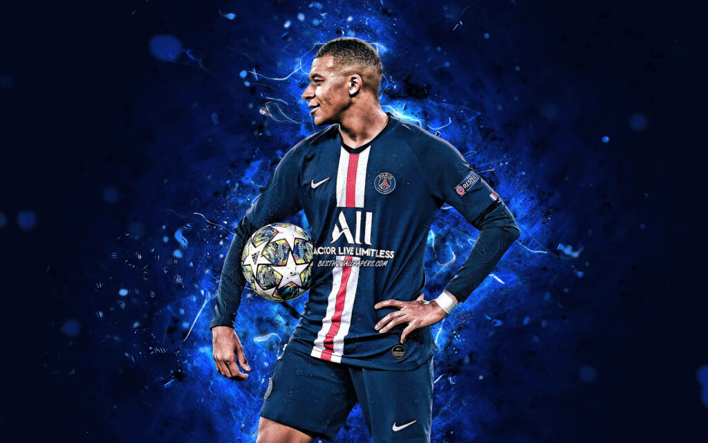 Unleashing Limitless Talent: Kylian Mbappe's Digital Art Wallpaper in 4k