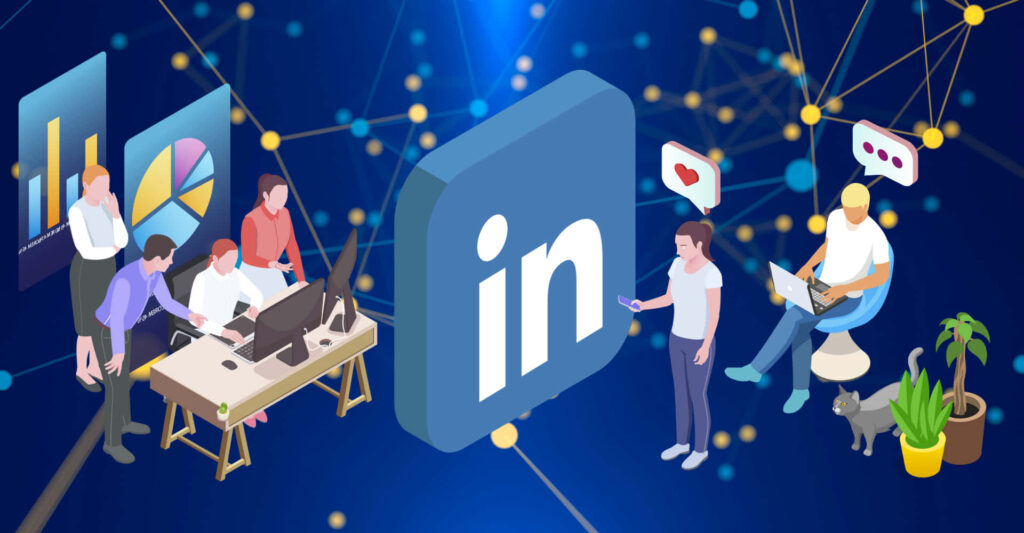 LinkedIn-Themed Wallpaper: Professional Networking & Collaboration