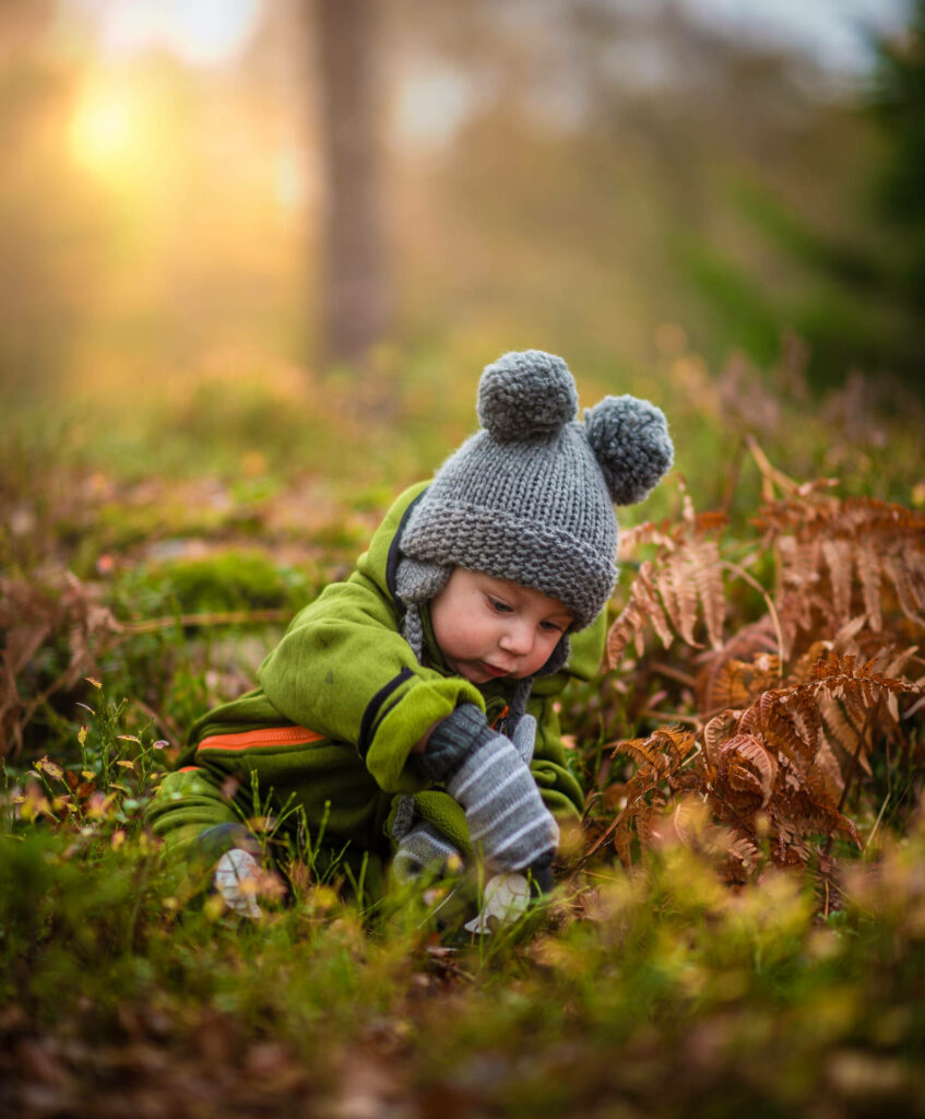 Jungle Adventurer: Baby Explores Nature's Playground Wallpaper
