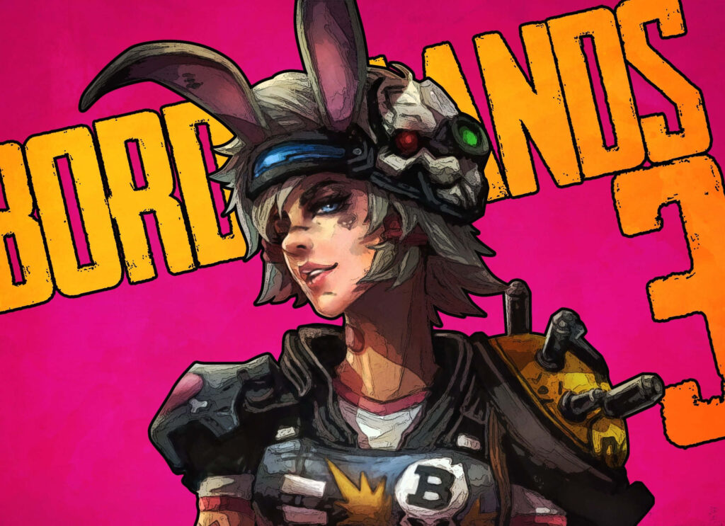 Ravishing Amara from Borderlands 3 in Action-Packed Background Wallpaper