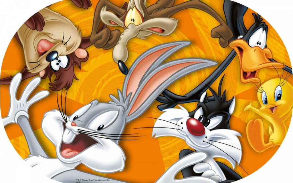 Looney Tunes friends wallpaper with Bugs Bunny Sylvester Daffy Tweety Wile E Coyote Taz