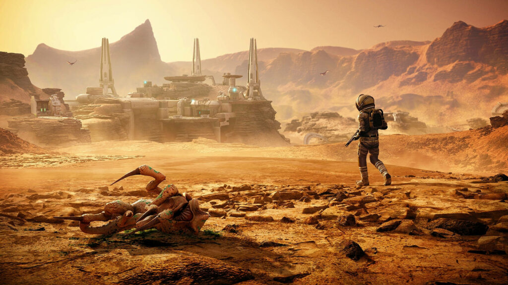 Mars Expedition: Immerse in Far Cry 5's Lost On Mars DLC with Artistic Astronaut Exploration Wallpaper