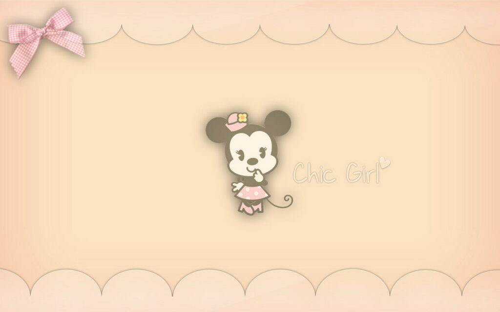 Minnie Mouse Love: A Stunning HD Artwork Wallpaper Background Photo