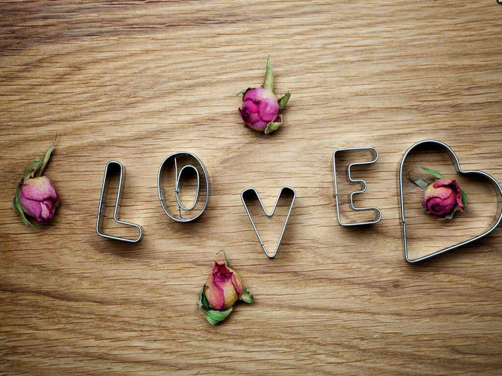 Love Blossoms with Romantic Rose Buds and Cookie Cutter Magic Wallpaper