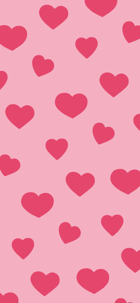 Charming Pink Heart Wallpaper for a Romantic Screen Background
