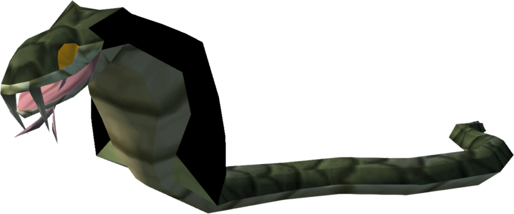 Geometric Green Cobra: Low-Poly 3D Model with Angular Aesthetics Wallpaper