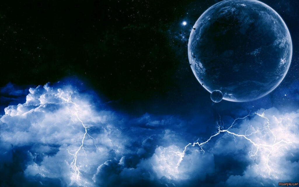Stellar Illumination: A Striking Space-themed HD Wallpaper