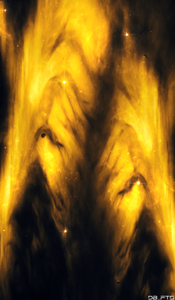 Stunning Golden Nebula Wallpaper: A Cosmic Masterpiece Background