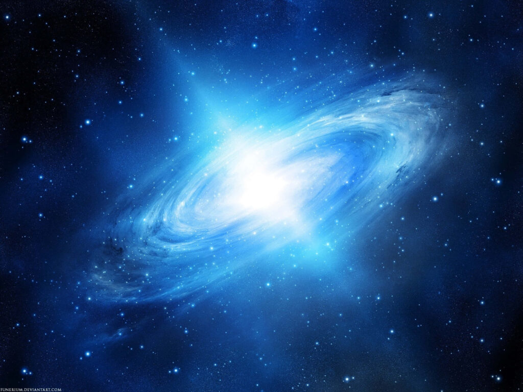 Luminous Intergalactic Wallpaper: Mesmerizing Cosmic Landscape