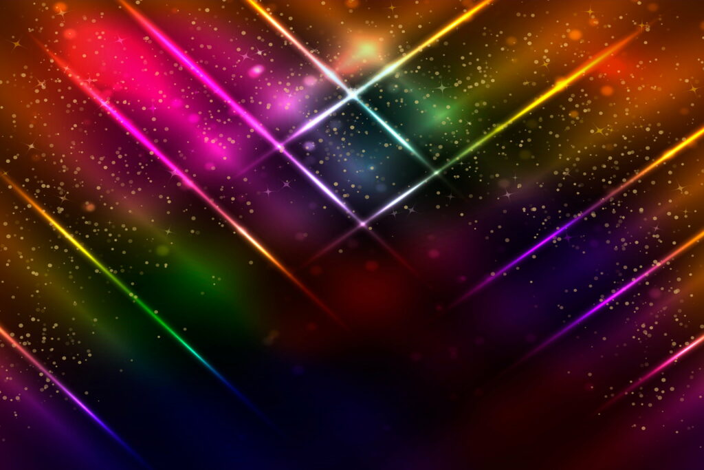 Vibrant Kaleidoscope: A Captivating Abstract Light Show in Vivid Colors - Mesmerizing 4K Wallpaper Background Photo