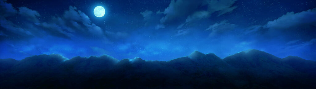 Silent Luminary: A Captivating Full Moon Illuminating a Serene Night Sky Wallpaper