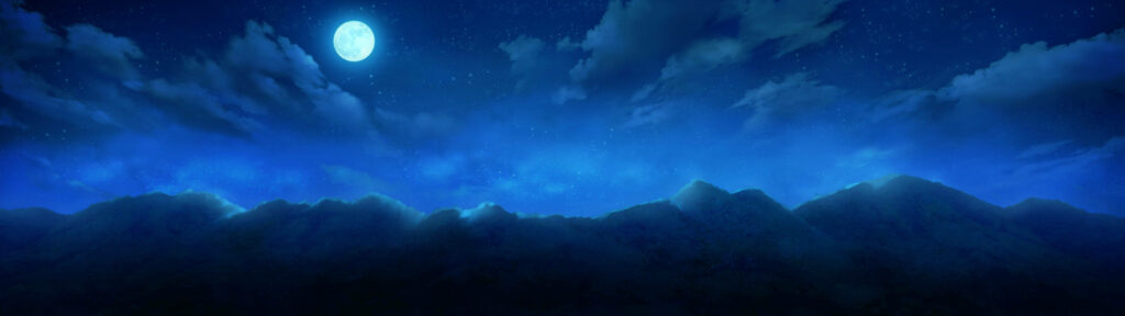 Silent Luminary: A Captivating Full Moon Illuminating a Serene Night Sky Wallpaper