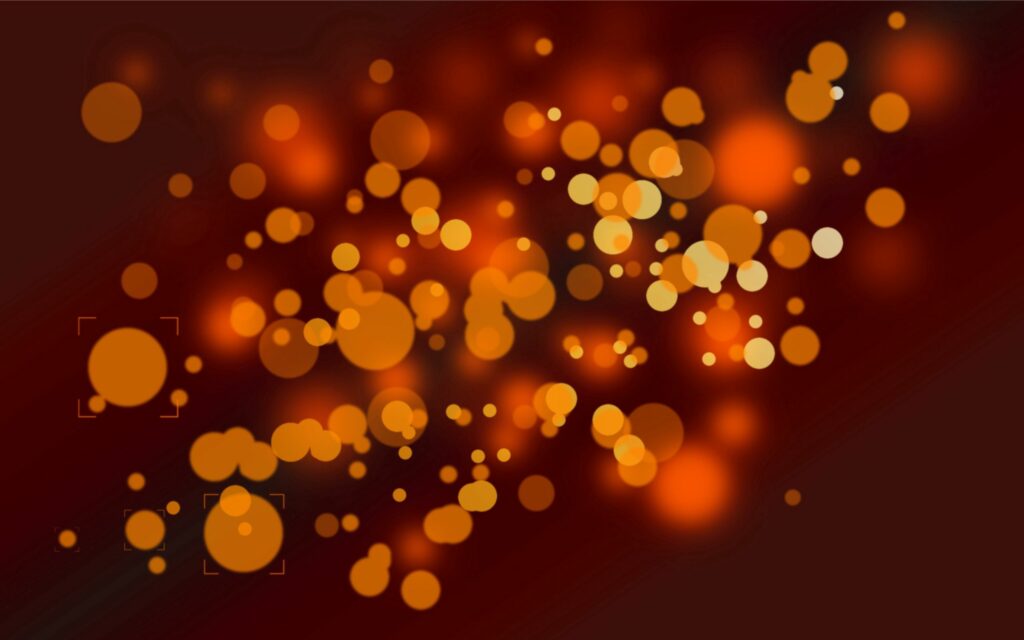 Luminous Orange & Yellow Circle Wallpaper - Vibrant Dark Background