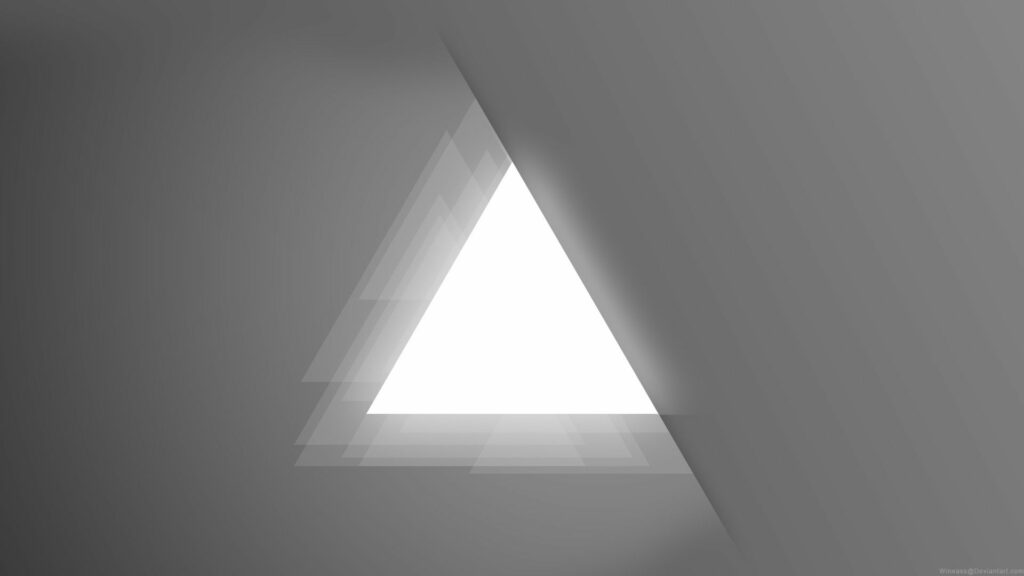 Stunning 1920x1080 Minimalist Triangle Wallpaper in Gray Background