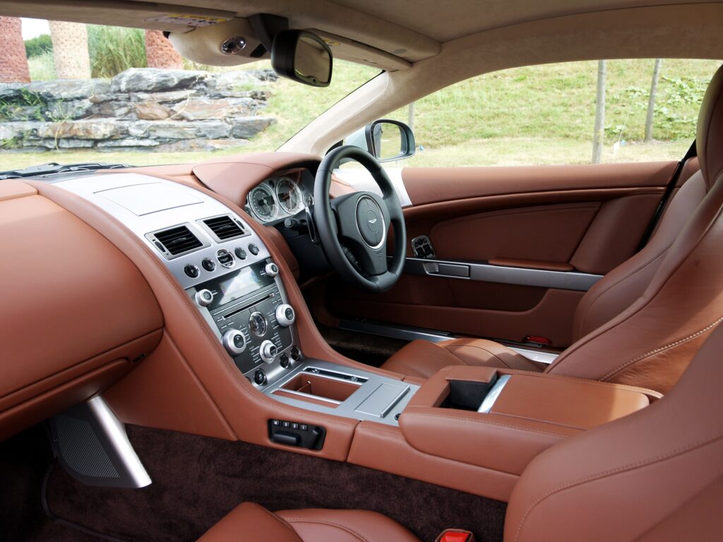 Luxurious 2010 Aston Martin DB9 Interior Wallpaper: Leather & Design