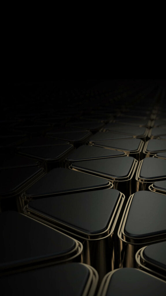 Elegant Black and Gold Triangular iPhone Wallpaper Background