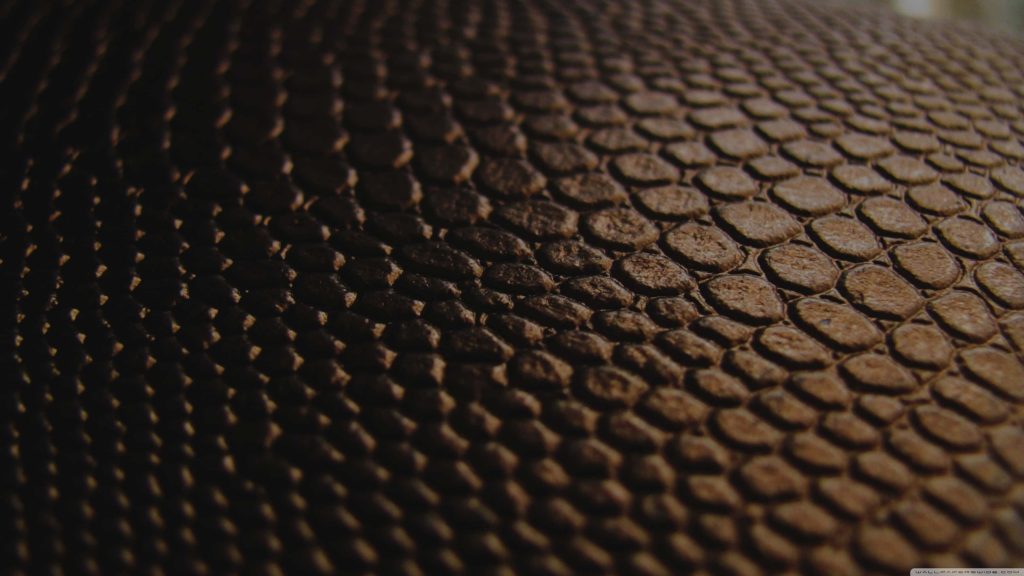 Close-up of rich brown pebbled leather texture with warm lighting for luxury wallpaper background